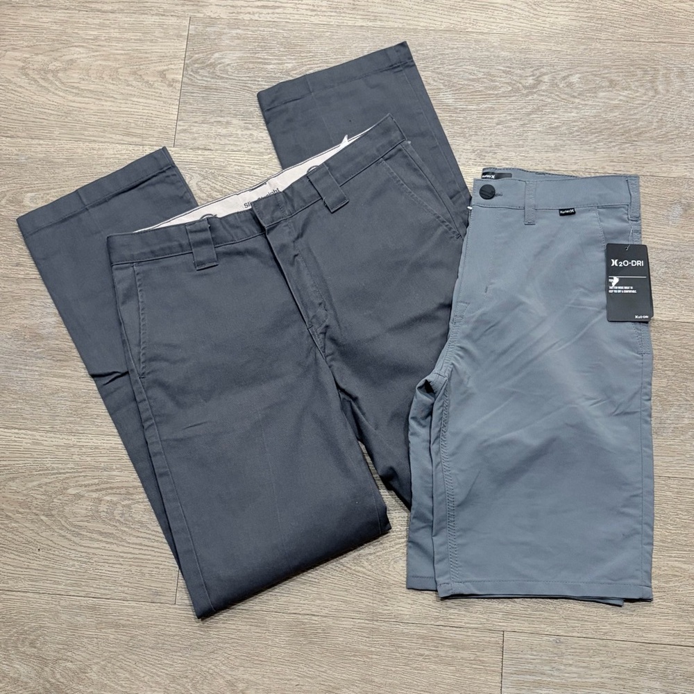 Youth Boys Dickies Pants and Hurley Shorts Bundle